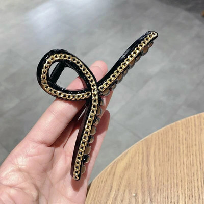 Big Pearl Hair Claw For Women Γυναικείο Μακιγιάζ Μαλλιά Barrettes Αξεσουάρ για τα μαλλιά Κορεατικό σταυρό Crab Hair Clip Fashion Girl Headwear