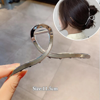 Big Pearl Hair Claw For Women Γυναικείο Μακιγιάζ Μαλλιά Barrettes Αξεσουάρ για τα μαλλιά Κορεατικό σταυρό Crab Hair Clip Fashion Girl Headwear