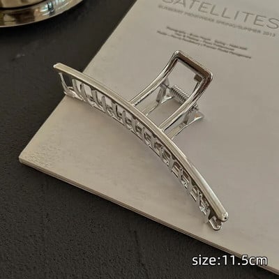 Μοντέρνα Y2K Sar Heart Metal Χρυσό Ασημί Μαύρα Καβούρι Μαλλιά Κλιπς με νύχια Αξεσουάρ για γυναίκες Κορεάτικο Gaint Medium Novelties