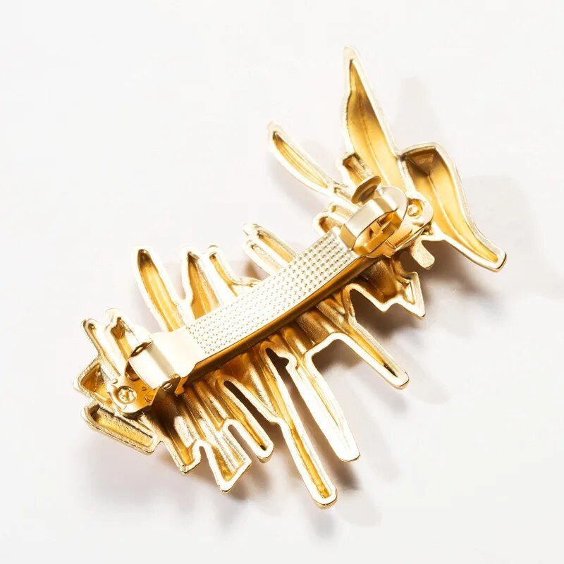 Temperamenta spogulis ģeometriskā matu sprādze daudzslāņu neregulāra pārspīlēta sakausējuma matu sprādze sievietēm kāzu līgavu galvassegas aksesuārs