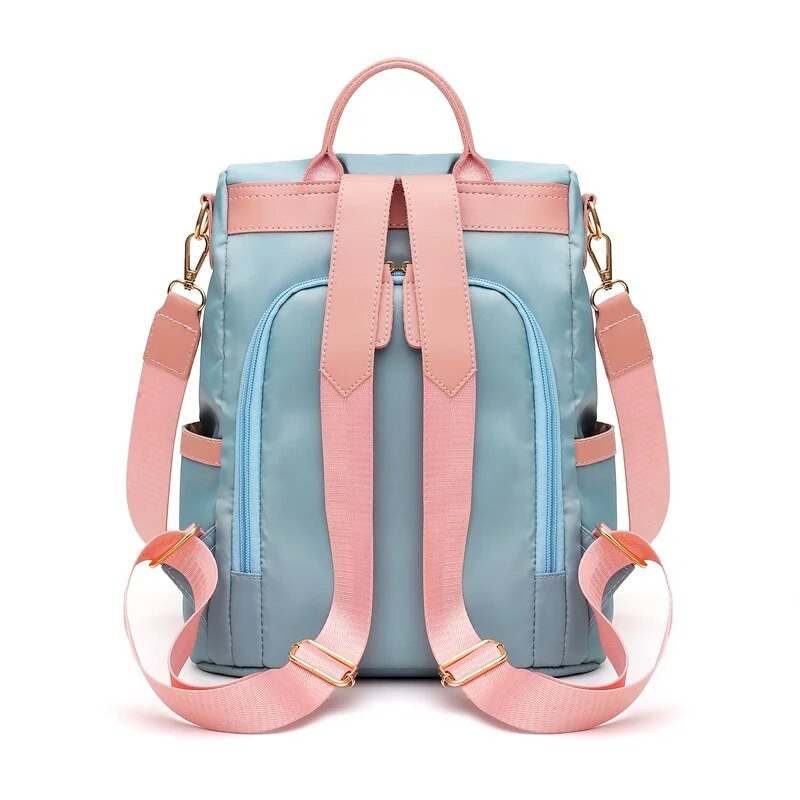 Sieviešu vienkārša, viegla pretaizdzīšanas margrietiņa mugursoma Oksfordas auduma ūdensnecaurlaidīga plecu soma.