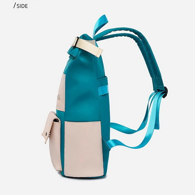 FUNMARDI Oxford ūdensizturīga sieviešu mugursoma zīmola ceļojumu soma Lielas ietilpības klēpjdatora soma Modes savārstījums sieviešu mugursoma WLHB2452