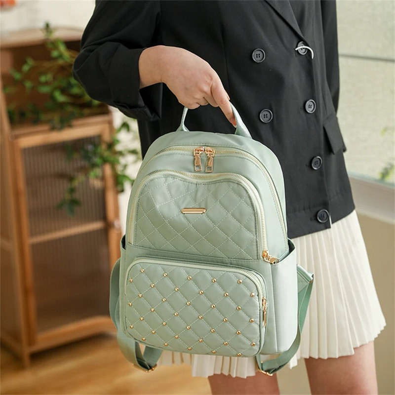 Moodsad ühevärvilised naiste seljakotid Neet veekindlad kooli seljakotid teismelistele Tüdrukutele Naistele Nailonist reisiraamatukott Mochila