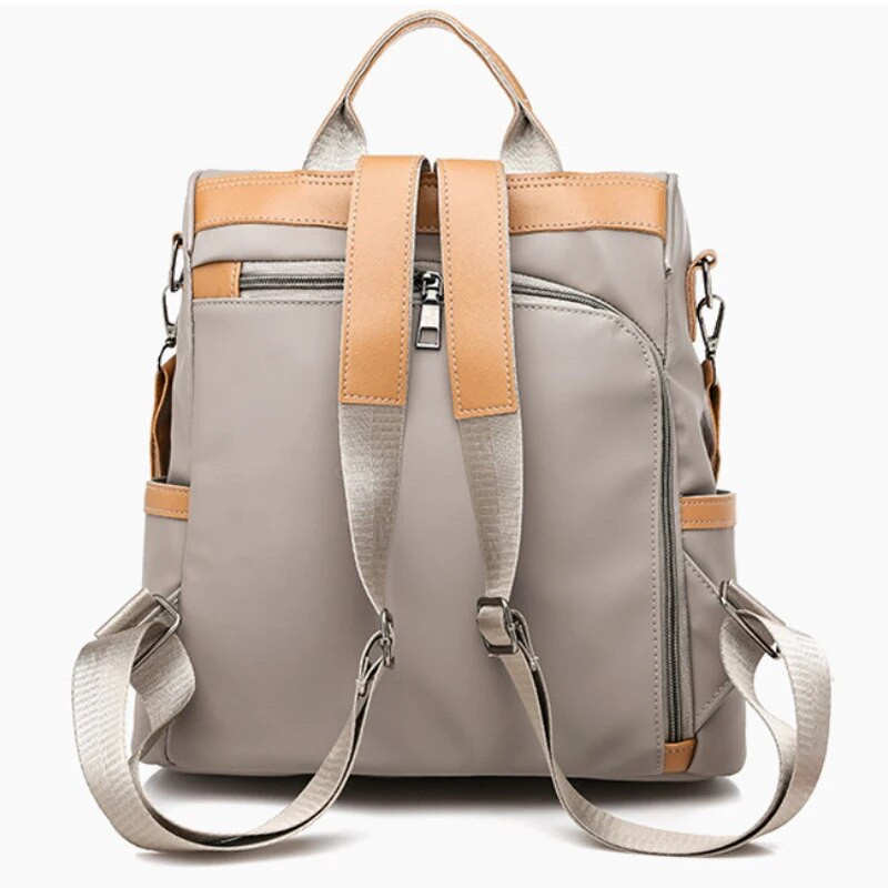 Geestock Oxford ūdensizturīgas un pretaizdzīšanas sieviešu mugursomas Lielas ietilpības modes sieviešu mugursoma Vienkārša biznesa skolas soma