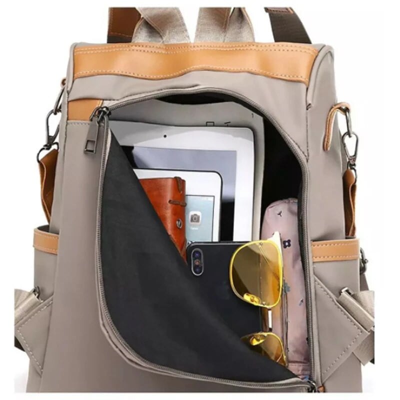 Geestock Oxford ūdensizturīgas un pretaizdzīšanas sieviešu mugursomas Lielas ietilpības modes sieviešu mugursoma Vienkārša biznesa skolas soma