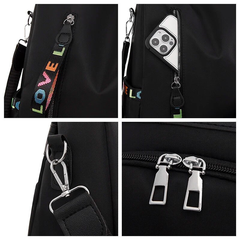 Jauna ūdensizturīga Oksfordas sieviešu mugursoma Modes pretaizdzīšanas sieviešu mugursomas Cieta skolas soma augstas kvalitātes lielas ietilpības mugursoma