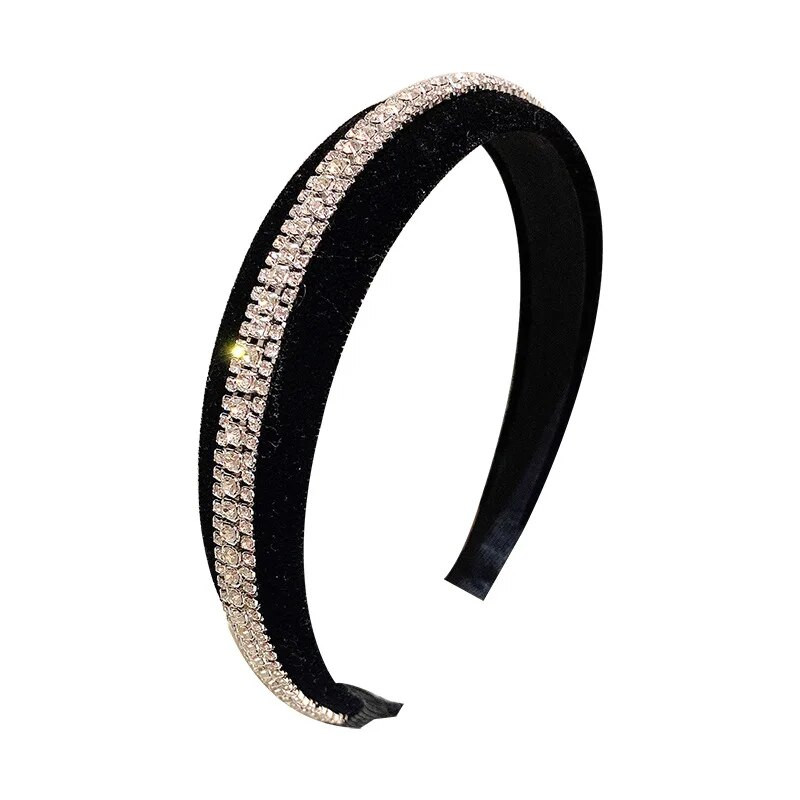 Modes matu aksesuāri Temperaments Super spīdīgs Rhinestone Vienkāršs un viegli pieskaņojams plata galvas saite South Dongdaemun galvas saite