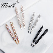Μόδα Κλιπ μαλλιών Rhinestone Barrette για γυναικεία αξεσουάρ Κορίτσια Κρυστάλλινα καρφίτσες μαλλιών Prom Πολυτελή κοσμήματα Νυφικό Δώρο κεφαλής