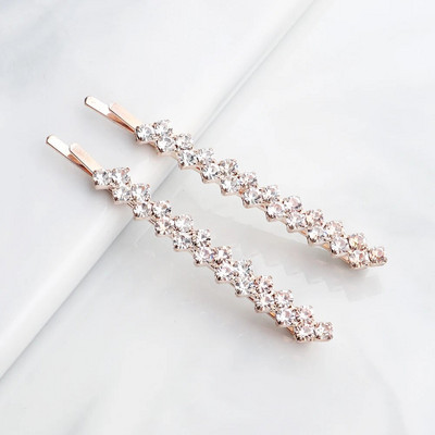 Μόδα Κλιπ μαλλιών Rhinestone Barrette για γυναικεία αξεσουάρ Κορίτσια Κρυστάλλινα καρφίτσες μαλλιών Prom Πολυτελή κοσμήματα Νυφικό Δώρο κεφαλής