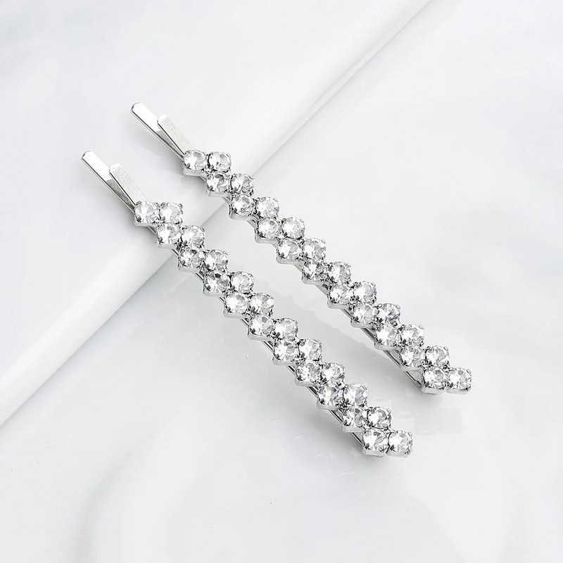 Modes Rhinestone Barrette matu sprādzes sievietēm Aksesuāri Meiteņu Kristāla matu sprādzes Izlaiduma Luksusa Rotaslietas Kāzu galvas rota Dāvana