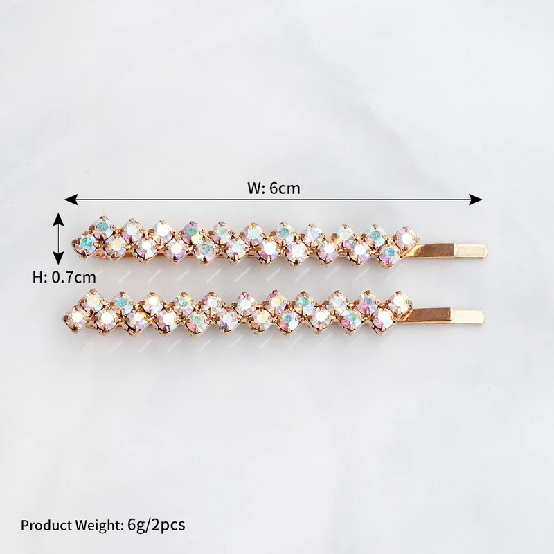 Modes Rhinestone Barrette matu sprādzes sievietēm Aksesuāri Meiteņu Kristāla matu sprādzes Izlaiduma Luksusa Rotaslietas Kāzu galvas rota Dāvana