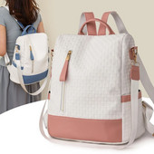 2023 New Fashion Lady High Capacity Color Matching College Αντικλεπτικό σακίδιο πλάτης Γυναικείες σχολικές τσάντες φορητού υπολογιστή Cute girl Τσάντες ταξιδιού