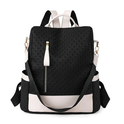 2023 New Fashion Lady High Capacity Color Matching College Αντικλεπτικό σακίδιο πλάτης Γυναικείες σχολικές τσάντες φορητού υπολογιστή Cute girl Τσάντες ταξιδιού
