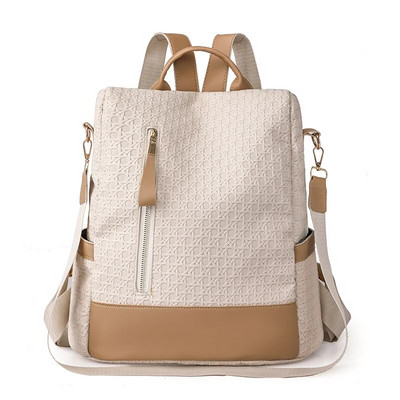 2023 New Fashion Lady High Capacity Color Matching College Αντικλεπτικό σακίδιο πλάτης Γυναικείες σχολικές τσάντες φορητού υπολογιστή Cute girl Τσάντες ταξιδιού