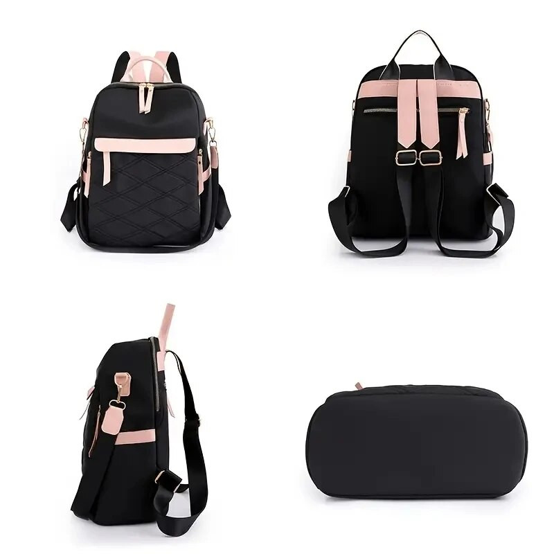 Viegla pretaizdzīšanas ceļojumu mugursoma, liela ietilpība darbam un rotaļām, 2023. gada jauna ūdensnecaurlaidīga auduma sieviešu plecu soma