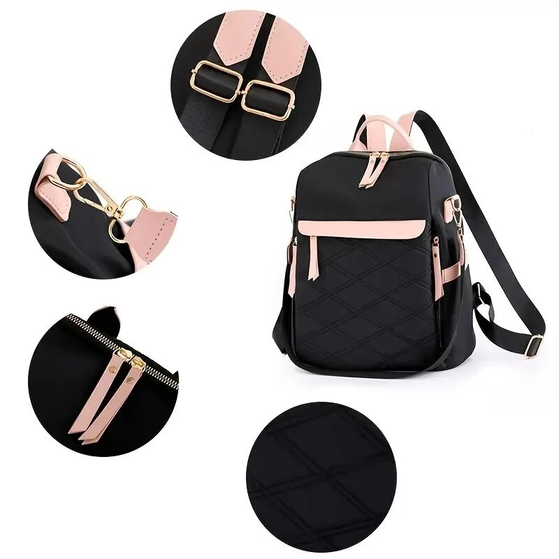 Viegla pretaizdzīšanas ceļojumu mugursoma, liela ietilpība darbam un rotaļām, 2023. gada jauna ūdensnecaurlaidīga auduma sieviešu plecu soma