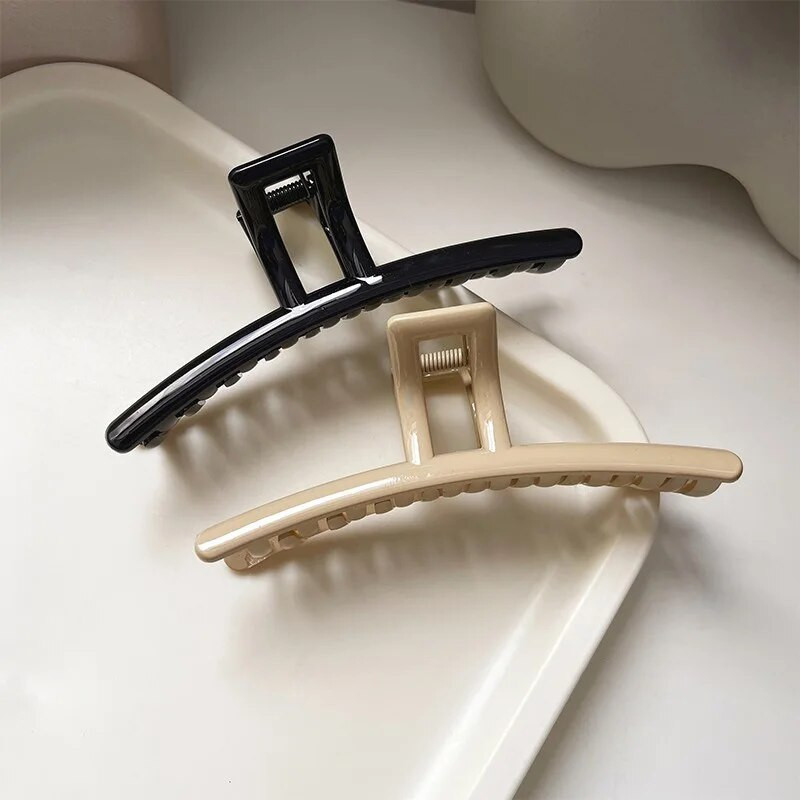 Lielas sieviešu matu sprādzes Modernas akrila matu sprādzes Modes franču eleganti matu rokturi Lieli matu spīles, korejiešu matu aksesuāri meitenēm