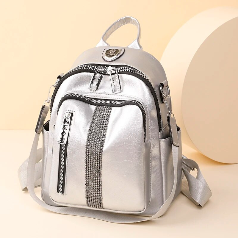 Modes Revit Design sieviešu dienassoma Augstas kvalitātes mīksta PU sieviešu ceļojumu mugursoma Ikdienas meiteņu brīvā laika iepirkšanās mugursoma SAC