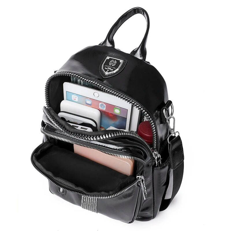 Modes Revit Design sieviešu dienassoma Augstas kvalitātes mīksta PU sieviešu ceļojumu mugursoma Ikdienas meiteņu brīvā laika iepirkšanās mugursoma SAC