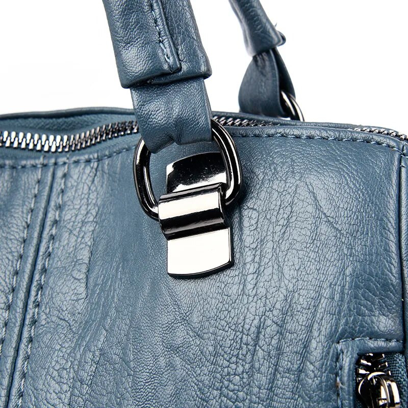 Luksuslik disainiga pehmest nahast naiste seljakott Kvaliteetsest nahast õlakott Moodne vabaaja naiste reisiseljakott SAC