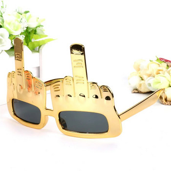 Творчески вертикални очила за среден пръст Декорация Подпори Забавни слънчеви очила Танцово парти Изпълнение Подпори за селфи Очила