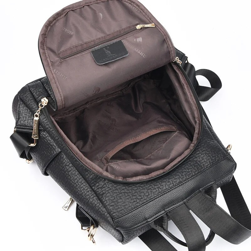 Modes sieviešu mugursomas Augstas kvalitātes lielas ietilpības ceļojumu somas dizainers pret zādzībām sieviešu ikdienas plecu somas Sac A Dos