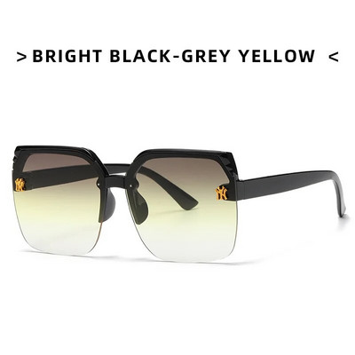 Fashion Square Half Frame Γυαλιά INS Style Gradual Change Ocean Piece Big Frame γυαλιά ηλίου