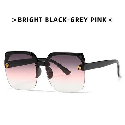 Fashion Square Half Frame Γυαλιά INS Style Gradual Change Ocean Piece Big Frame γυαλιά ηλίου