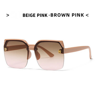 Fashion Square Half Frame Γυαλιά INS Style Gradual Change Ocean Piece Big Frame γυαλιά ηλίου