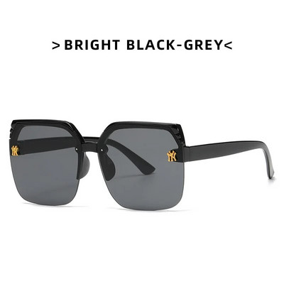 Fashion Square Half Frame Γυαλιά INS Style Gradual Change Ocean Piece Big Frame γυαλιά ηλίου
