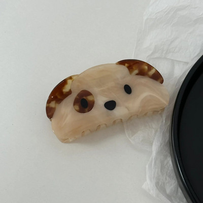 Κορεάτικο Charm Cute Dogs Hair Claw Clips Ιαπωνικό νέο μοντέρνο δημιουργικό σχέδιο Αξεσουάρ μαλλιών φουρκέτας σκύλου οξικού οξέος για γυναίκες