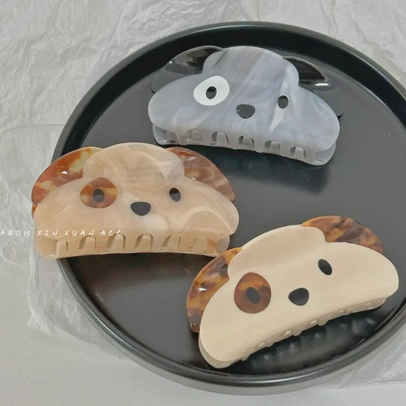 Korejas šarms cute Dogs matu spīles japāņu jauns, moderns radošs dizains etiķskābe suns matu sprādzes matu aksesuāri sievietēm