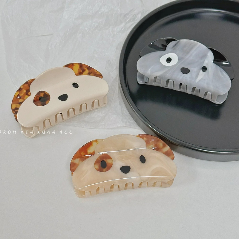 Korejas šarms cute Dogs matu spīles japāņu jauns, moderns radošs dizains etiķskābe suns matu sprādzes matu aksesuāri sievietēm