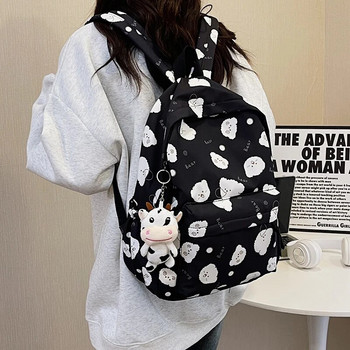 Нова дамска раница 2024 Найлонова чанта за книги с голям капацитет Модна дамска чанта против кражба Ежедневна чанта за през рамо Mochilas