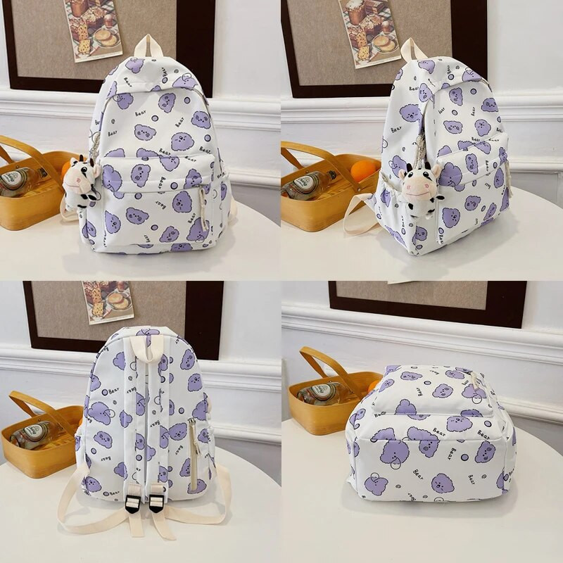 Jauna sieviešu mugursoma, 2024. gada neilona liela ietilpības grāmatu soma, modes pretaizdzīšanas sieviešu ceļojumu soma, ikdienas soma plecu soma Mochilas