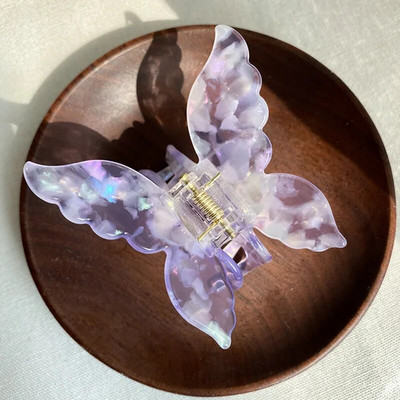 Κορεάτικο Fairy Acetate Tie-Dye Πεταλούδα φουρκέτες Vintage ντεγκραντέ Γυναικείες Barrettes Crab Hair Clip Αξεσουάρ μαλλιών