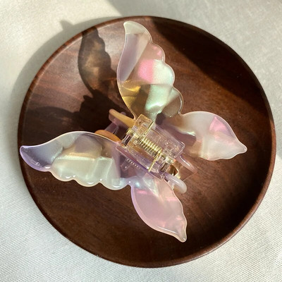 Κορεάτικο Fairy Acetate Tie-Dye Πεταλούδα φουρκέτες Vintage ντεγκραντέ Γυναικείες Barrettes Crab Hair Clip Αξεσουάρ μαλλιών