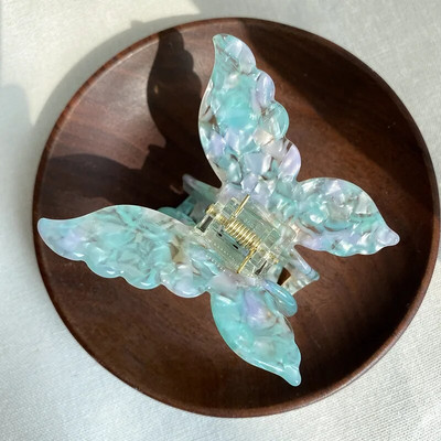 Κορεάτικο Fairy Acetate Tie-Dye Πεταλούδα φουρκέτες Vintage ντεγκραντέ Γυναικείες Barrettes Crab Hair Clip Αξεσουάρ μαλλιών