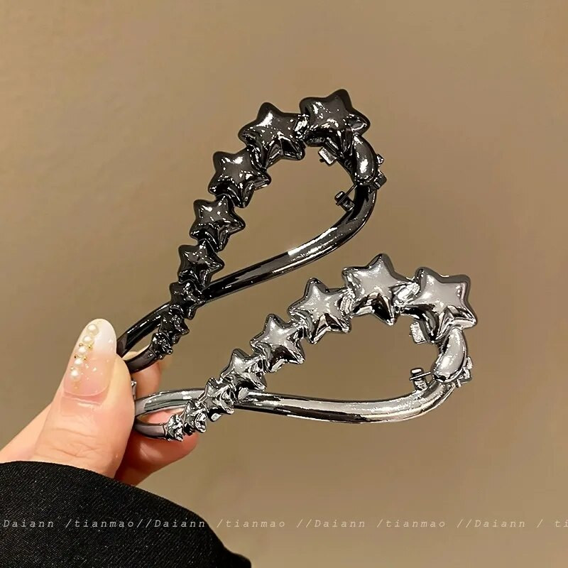 Eleganta S formas pērļu matu spīle Sievietēm Matu bulciņa Matadata Galvassega Rhinestone Metāla stieņi Banānu Sagriežami Spraudītes Rotaslietas