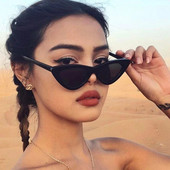 FASHION Γυναικεία γυαλιά ηλίου σέξι Cat Eye Triangle LADIES Μικρού μεγέθους Μοντέρνα ρετρό σχεδιαστές γυναικεία γυαλιά ηλίου Αποχρώσεις για κυρία