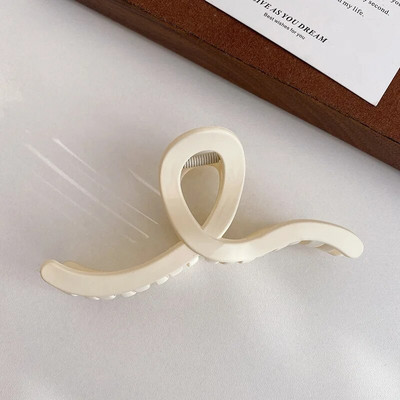 Vintage Coffee Hair Claws Μοντέρνα γεωμετρικά κούφια κλιπ για τα μαλλιά Crab Barrettes Shark Clip Αξεσουάρ μαλλιών για γυναίκες για πάρτι