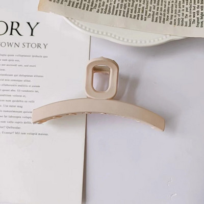 Vintage Coffee Hair Claws Μοντέρνα γεωμετρικά κούφια κλιπ για τα μαλλιά Crab Barrettes Shark Clip Αξεσουάρ μαλλιών για γυναίκες για πάρτι