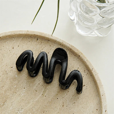 Vintage Coffee Hair Claws Μοντέρνα γεωμετρικά κούφια κλιπ για τα μαλλιά Crab Barrettes Shark Clip Αξεσουάρ μαλλιών για γυναίκες για πάρτι