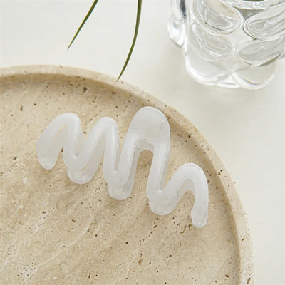 Vintage Coffee Hair Claws Μοντέρνα γεωμετρικά κούφια κλιπ για τα μαλλιά Crab Barrettes Shark Clip Αξεσουάρ μαλλιών για γυναίκες για πάρτι