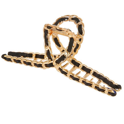IPARAM 2021 New Ins Metal HollowGeometric Hair Claw Ladies Cross Crab Bath Clip for Women Fashion Girl Headwear