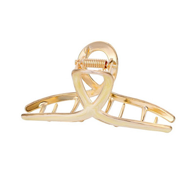 IPARAM 2021 New Ins Metal HollowGeometric Hair Claw Ladies Cross Crab Bath Clip for Women Fashion Girl Headwear