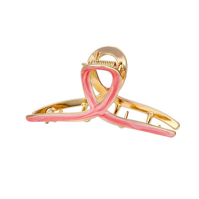 IPARAM 2021 New Ins Metal HollowGeometric Hair Claw Ladies Cross Crab Bath Clip for Women Fashion Girl Headwear