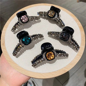 Retro Lady Hair Claws Κομψές φουρκέτες με κρύσταλλο στρας για μαλλιά Γυναικεία κλιπ μαλλιών Αξεσουάρ για κορίτσια για κορίτσια