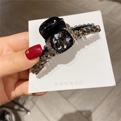 Retro Lady Hair Claws Κομψές φουρκέτες με κρύσταλλο στρας για μαλλιά Γυναικεία κλιπ μαλλιών Αξεσουάρ για κορίτσια για κορίτσια