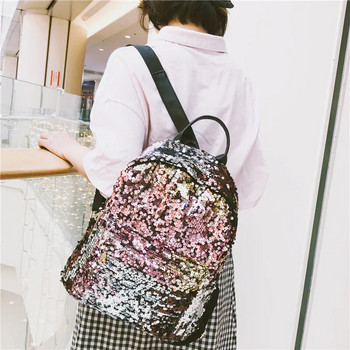 Αδιάβροχο σακίδιο πλάτης Girl Bage Students Sequin Backpack Τσάντα ταξιδιού Teenagers Bags Γυναικεία τσάντα εξωτερικού χώρου Αντικλεπτική τσάντα